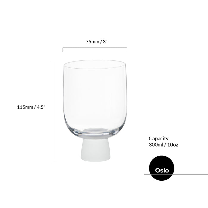 Oslo DOF Tumblers - Frosted - Set of 2