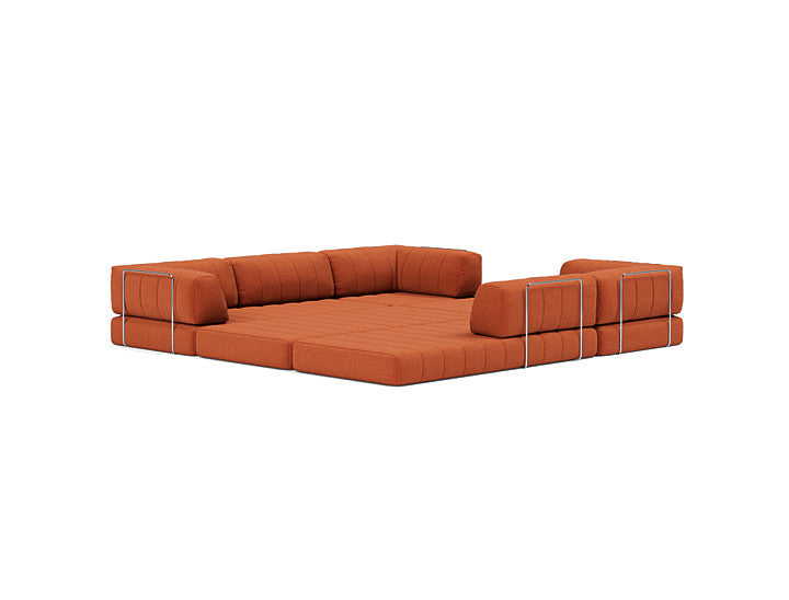 CozyPad Sleeper Sofa Corner with Arms