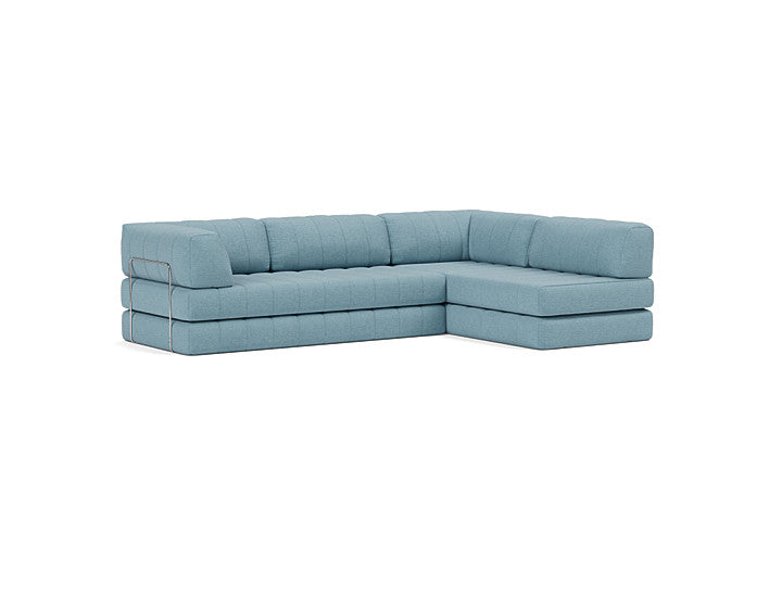 CozyPad Sleeper Sofa L-Shape with Arms