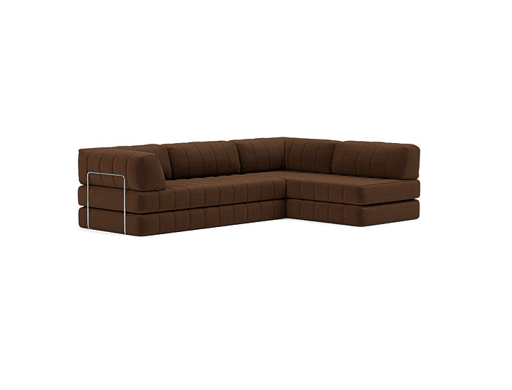 CozyPad Sleeper Sofa L-Shape with Arms