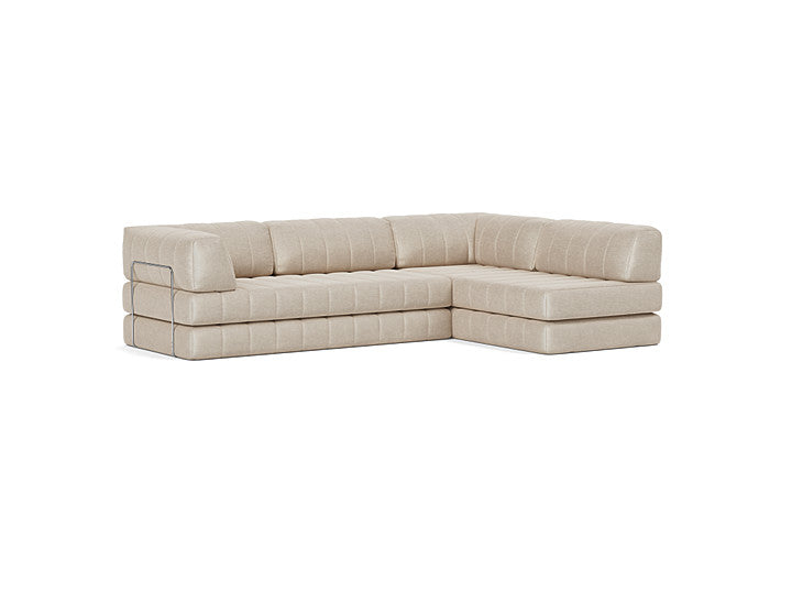 CozyPad Sleeper Sofa L-Shape with Arms