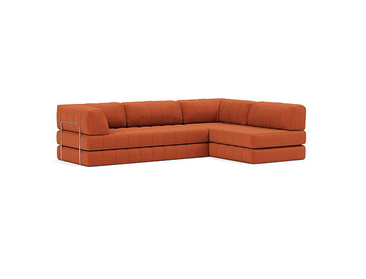 CozyPad Sleeper Sofa L-Shape with Arms