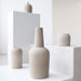 Dome vase collection with neutral gray terracotta vases