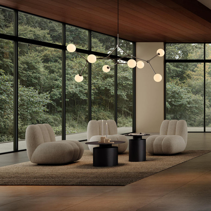 101 Copenhagen Drop Chandelier Bulp, Grande - Grey 5m, (UL N/A)