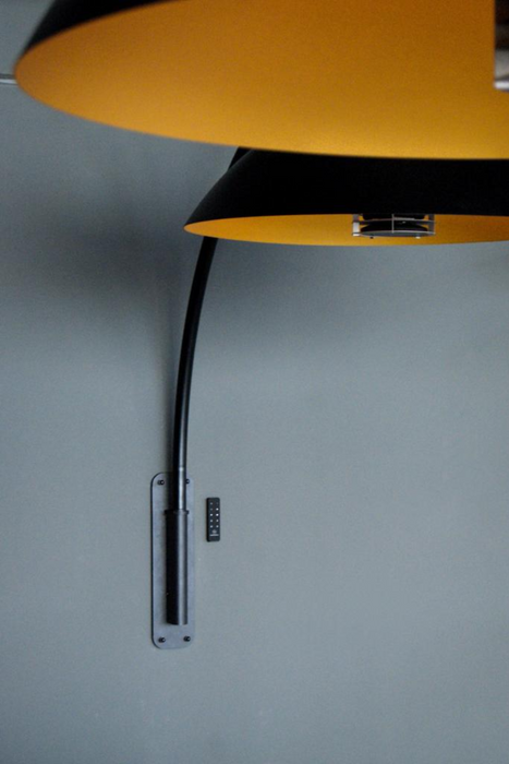 Dome Bow Bracket: Outdoor Light with Heating