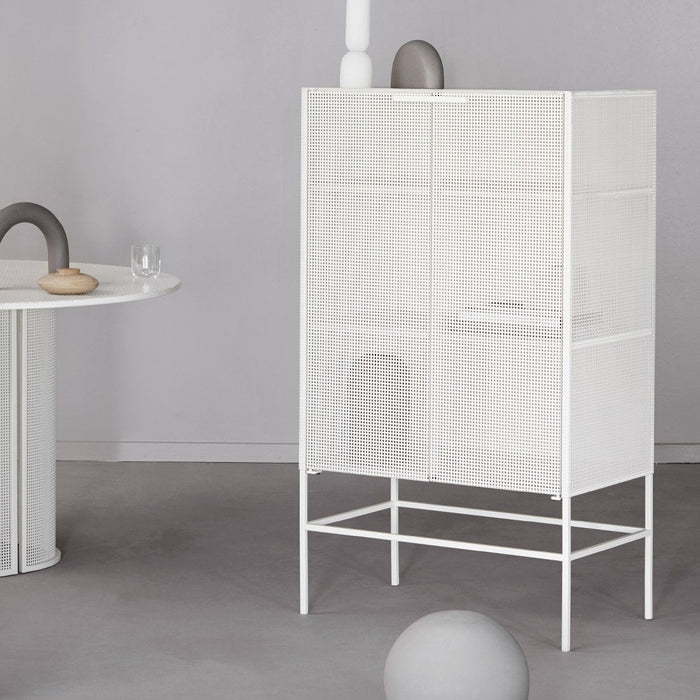 Grid Cabinet - Beige