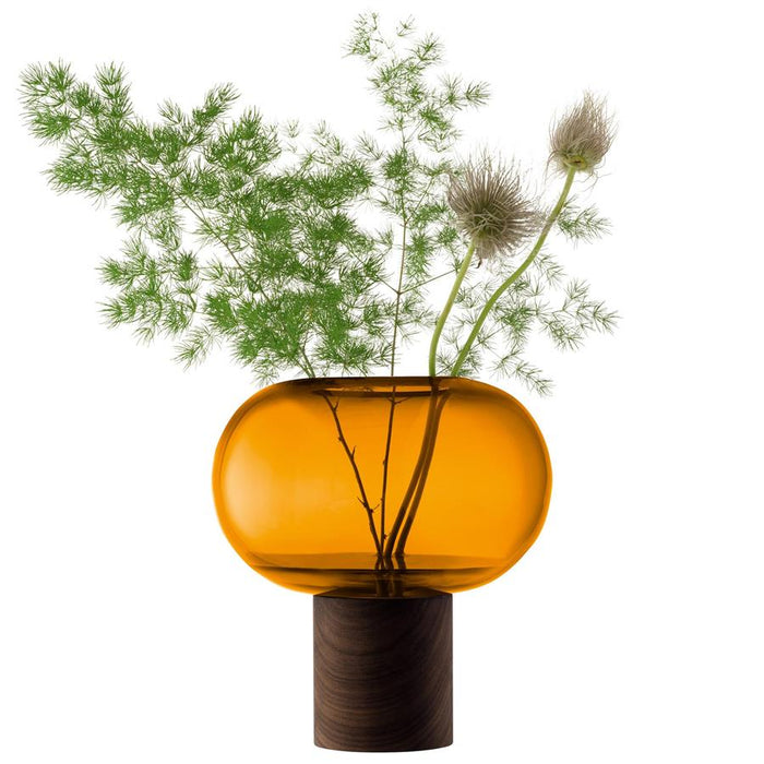 Oblate Vase - Amber