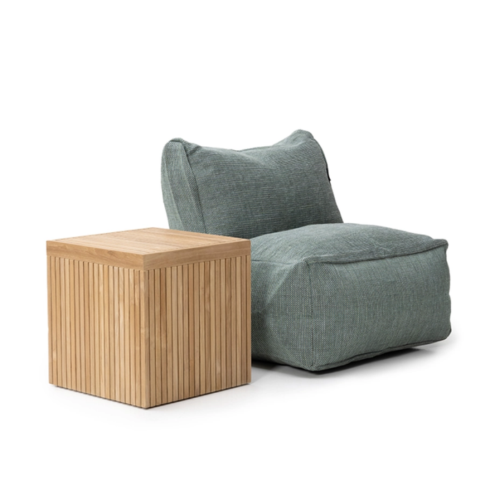 Dotty Teak Cube Table