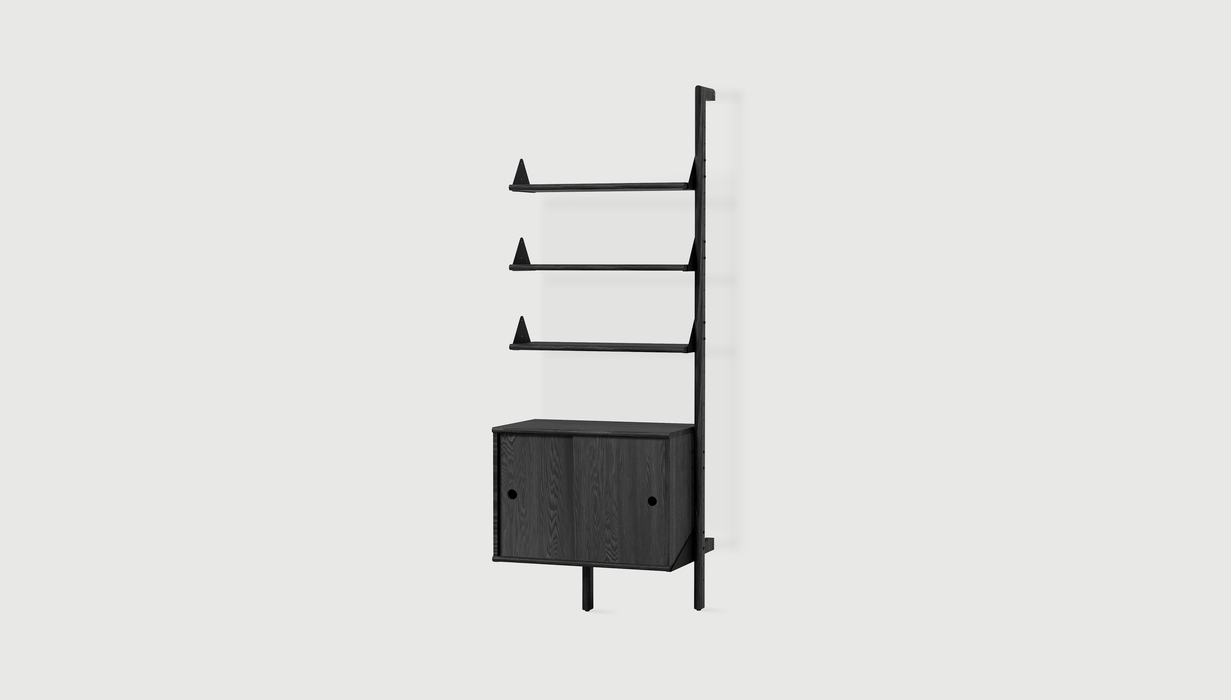 Black Uprights/ Black Brackets/ Black Shelves