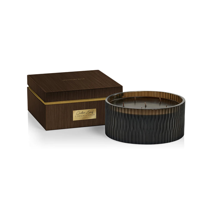 Cedar Leaf & Hinoki Cypress Scented Candle - 6 Wick