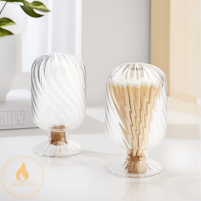 Helix Match Cloche | Unique Gift Set | Matches Included!: White Matches