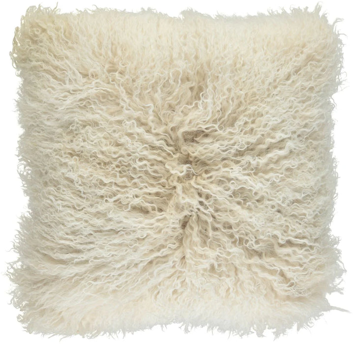 Curly Sheepskin Cushion 22x22