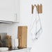 kitchen hook rack for tea towels small oak
