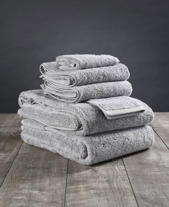 100% Organic Cotton Bath Towel- 6 Pc Set (hand, face, towel): White