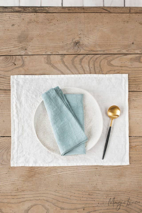 Set of linen napkins in various colors (2 psc.): Natural linen color