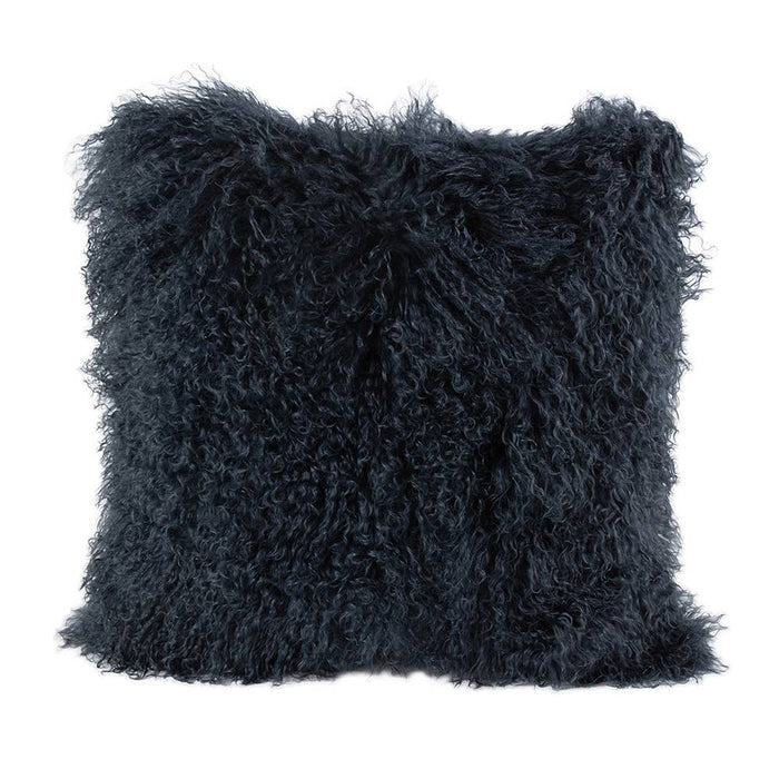 Tibetan Lambskin Pillow Square: Birch