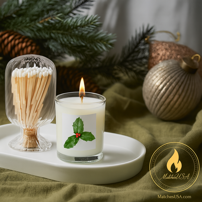 Helix Match Cloche | Unique Gift Set | Matches Included!: White Matches