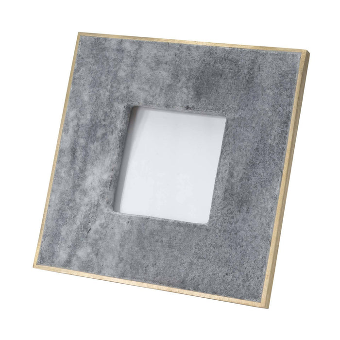 Picture Frame Small: Fits 3.5x3.5" Photo BLACK/BRASS