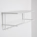 kristina dam studio white steel coat rack with shelf grid coat hanger