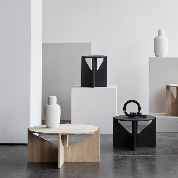 kristina dam studio danish design coffee table round black