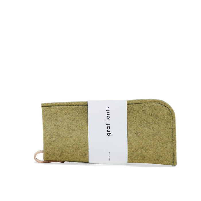 Merino Wool Felt Eyeglass Sleeve: Sage