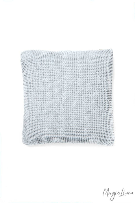 Waffle throw pillow cover in various colors: Light grey